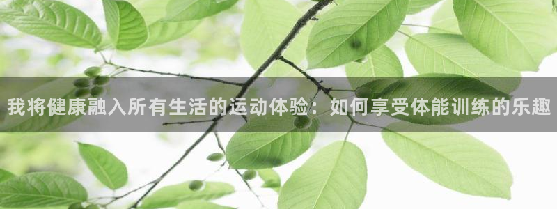 3377体育是什么：我将健康融入所有生活的运动体验：如何享受